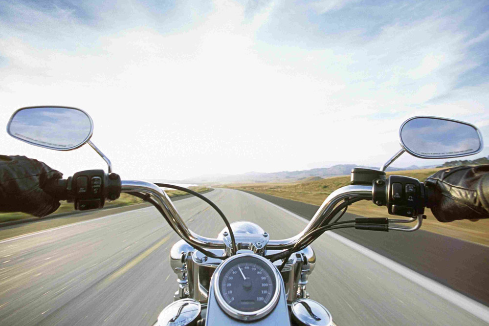 motorcycle on highway